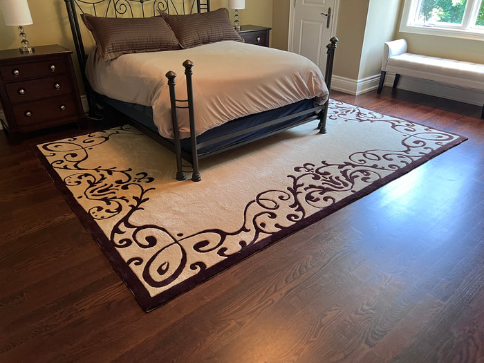 The Imperial Company Harmony Collection 100% Wool Fibre Rug- 8 x 11 ft