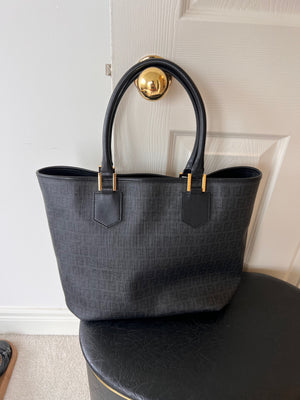 Fendi Zucca Canvas Tote Bag