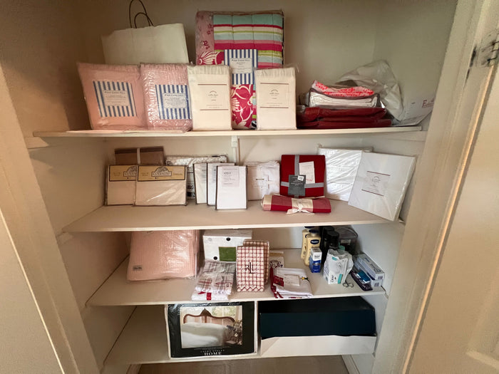 ENTIRE LINEN CLOSET, EVERYTHING IS BRAND NEW! ***RETAIL VALUE IS $1,475