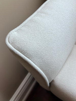 Beige Tufted Bench