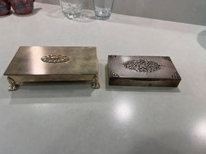 2 Vintage Silver Plate Cigarette Holders
