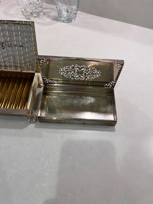 2 Vintage Silver Plate Cigarette Holders