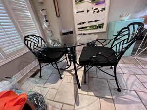 Hauser Cast Iron 3 Piece Bistro Set