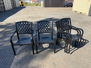 5 Cast Aluminum Patio Chairs