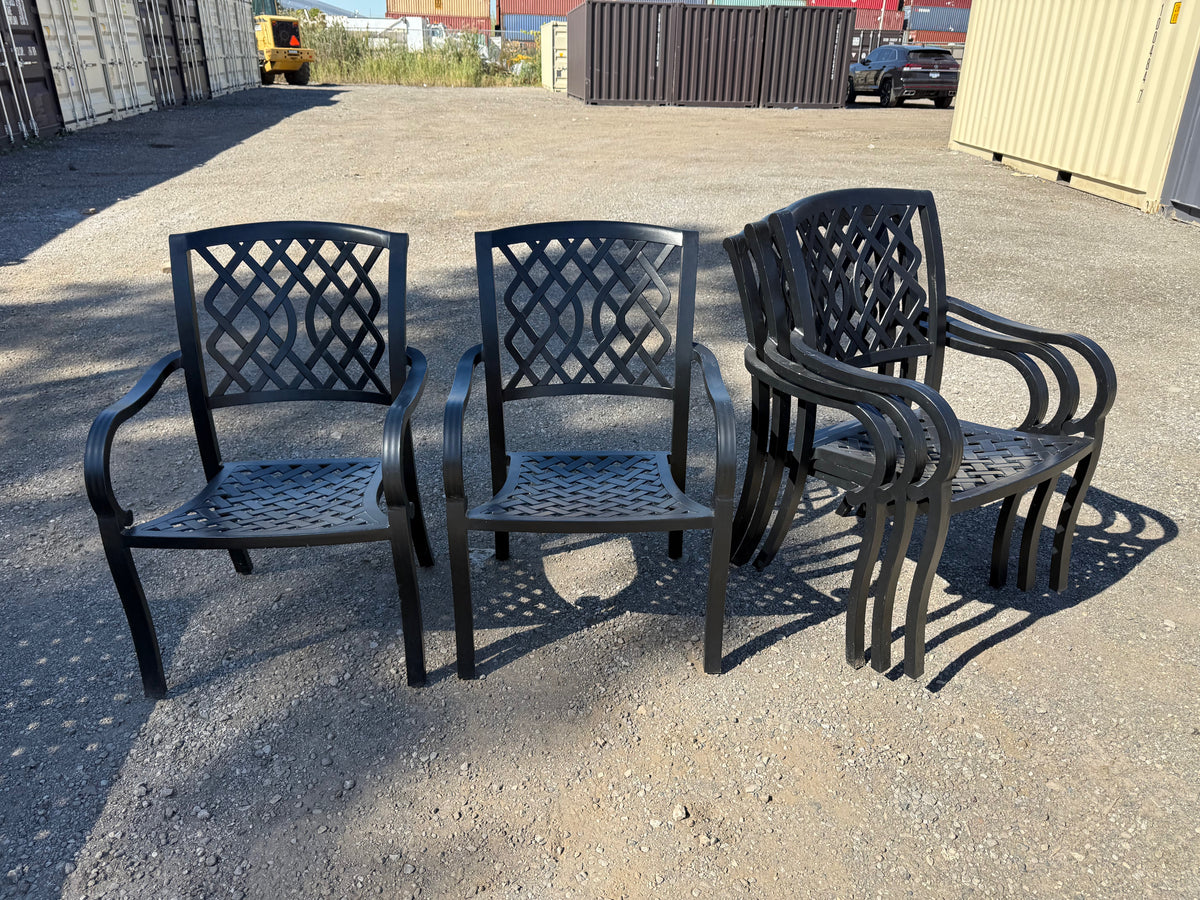 5 Cast Aluminum Patio Chairs