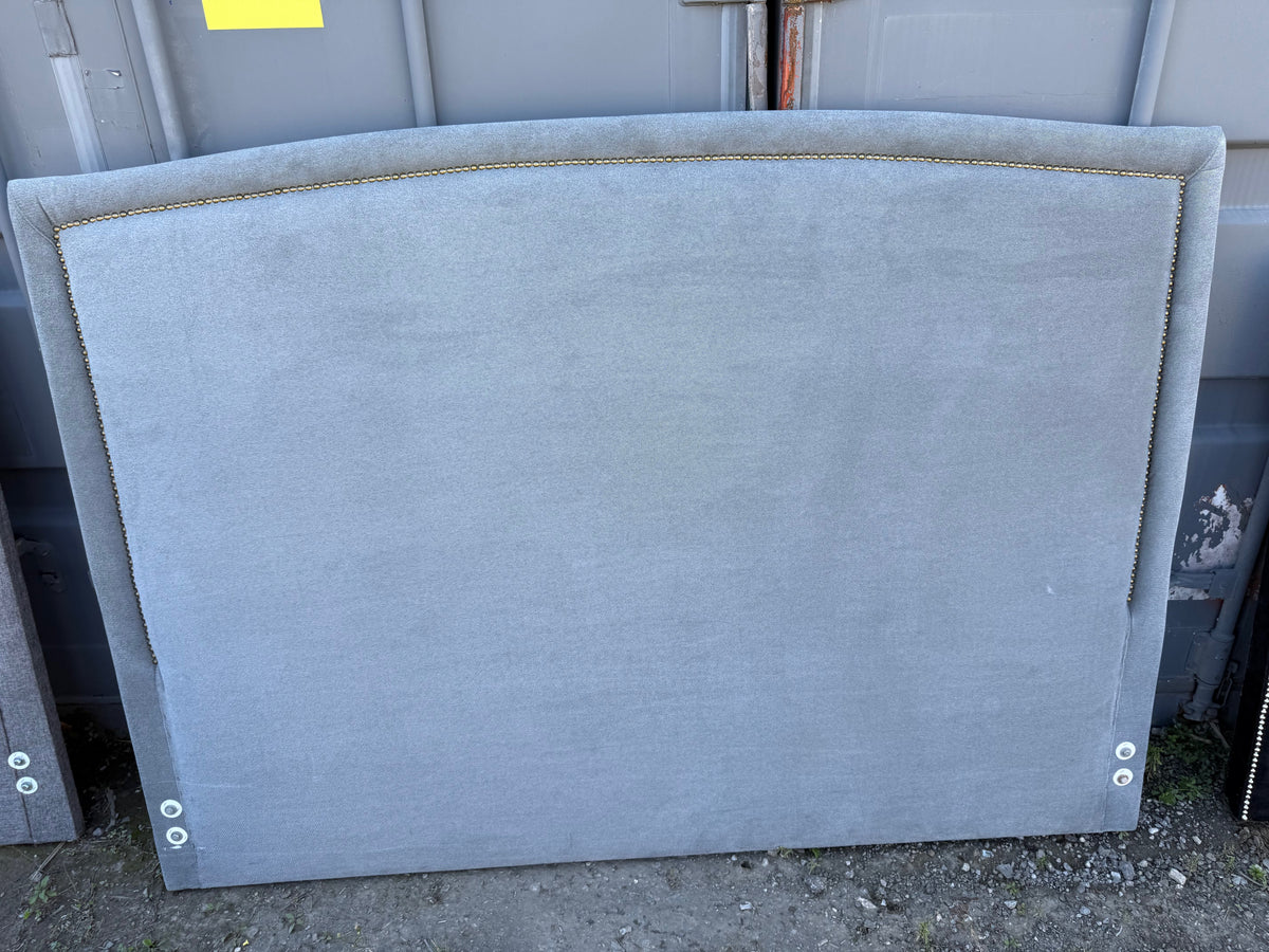 King Grey Fabric Headboard