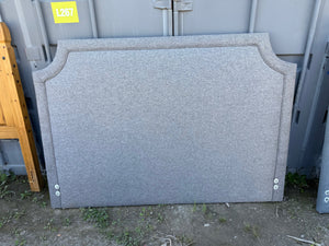 King Grey Fabric Headboard