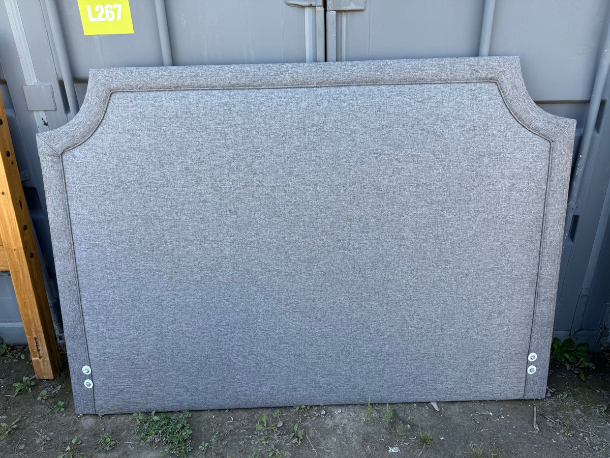 King Grey Fabric Headboard