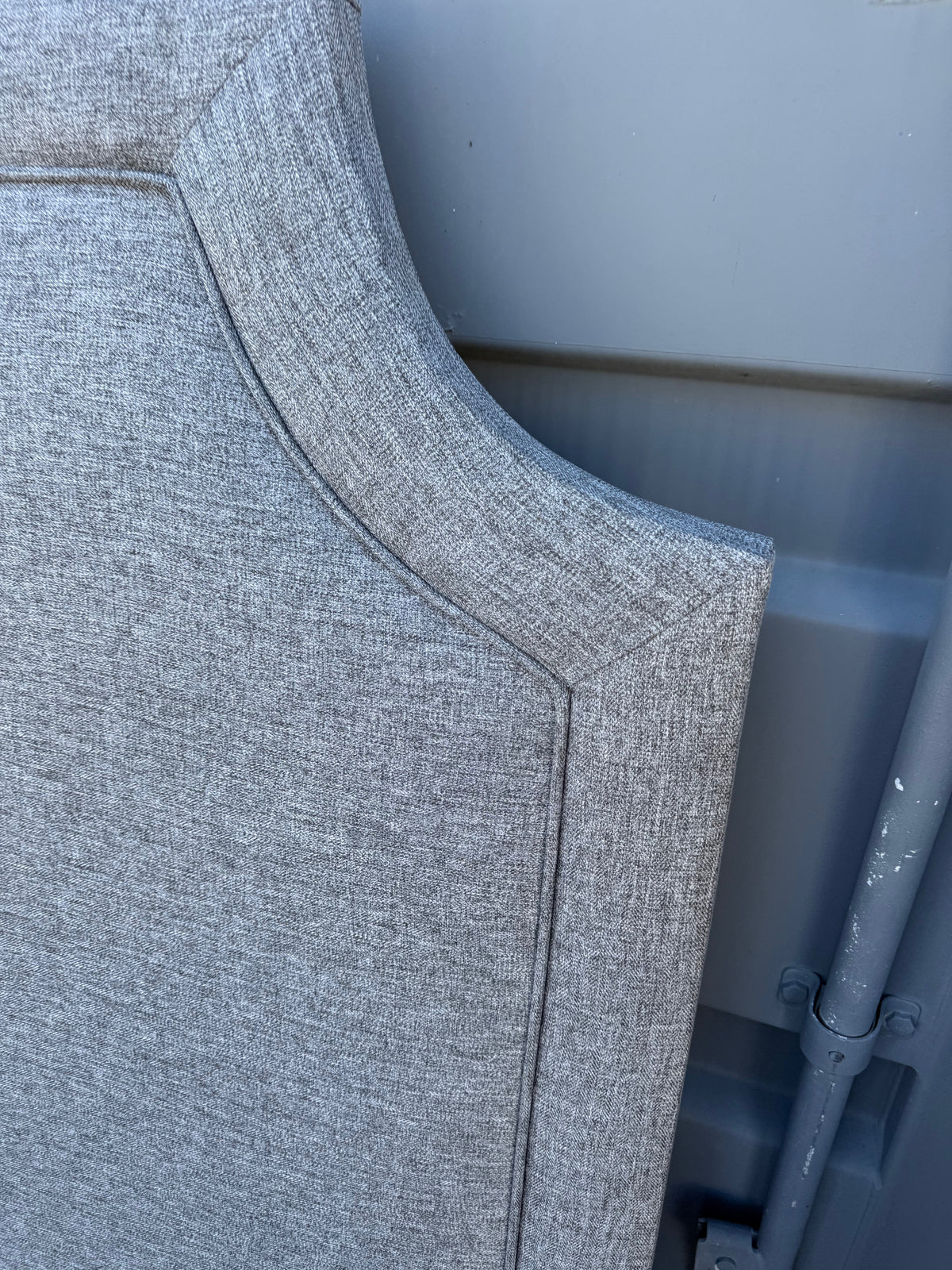 King Grey Fabric Headboard