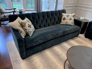 Blue Velvet Tufted Sofa from ELTE # 2 (*retail price $5,000)