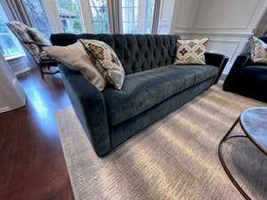 Blue Velvet Tufted Sofa from ELTE # 2 (*retail price $5,000)
