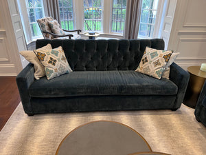Blue Velvet Tufted Sofa from ELTE # 2 (*retail price $5,000)