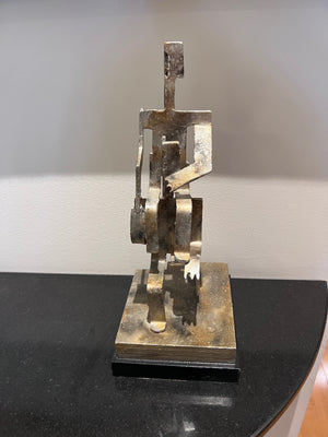 Brutalist Steel Sculpture