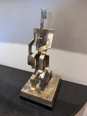 Brutalist Steel Sculpture