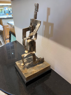 Brutalist Steel Sculpture