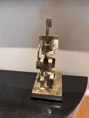 Brutalist Steel Sculpture