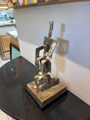 Brutalist Steel Sculpture