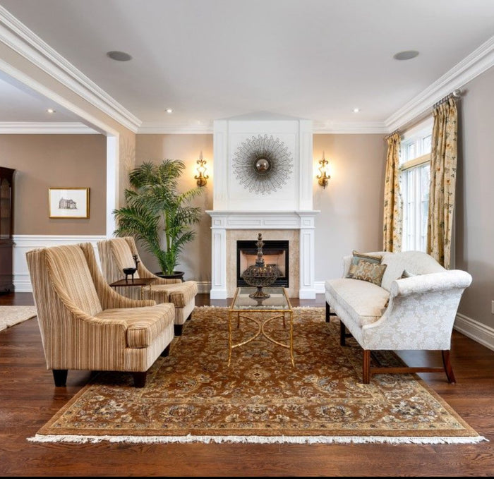 Anglo Oriental Jaipur Wool Indian Rug- 8 x 10 ft