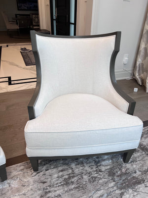 Pair of Ethan Allen Grey Corrine Chairs (*retail $5,536)