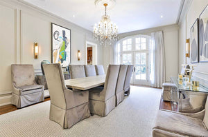 ELTE Dresden Dining Table, Stainless Steel Base