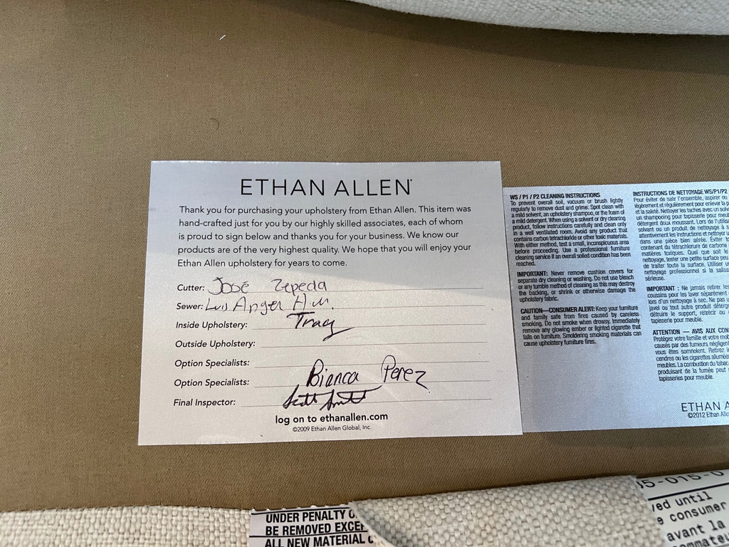 Pair of Ethan Allen Grey Corrine Chairs (*retail $5,536)