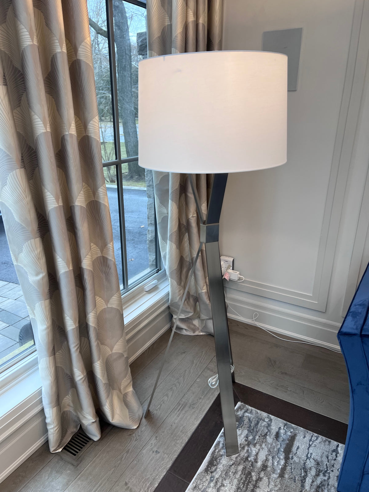 Ethan Allen Tomas Nickel Floor Lamp # 1 (*retail $1,160)