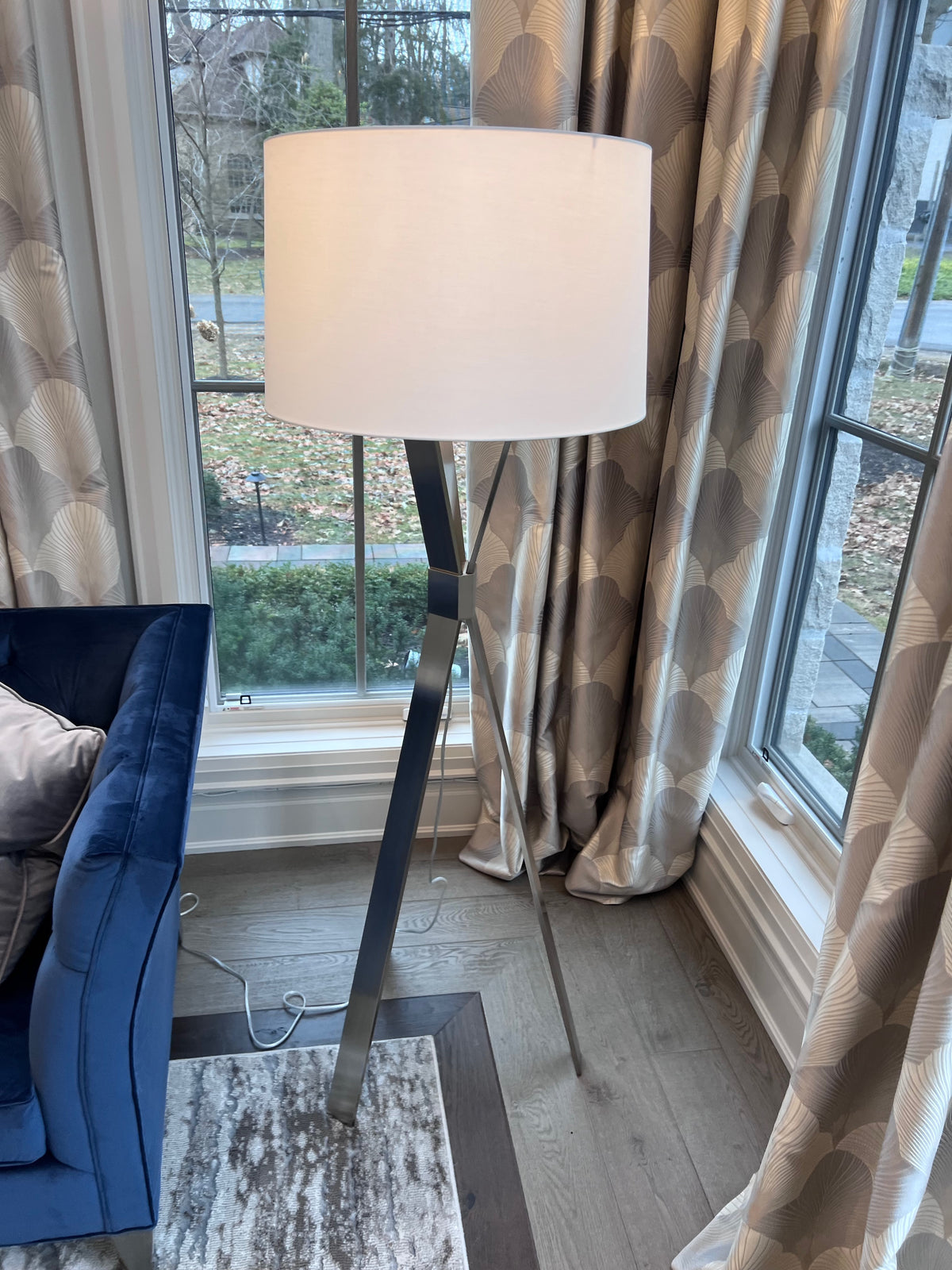 Ethan Allen Tomas Nickel Floor Lamp # 2 (*retail $1,160)