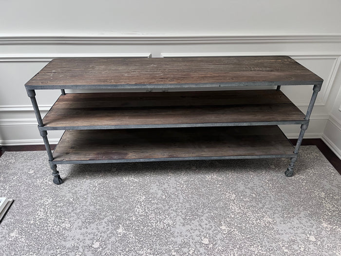 Restoration Hardware Dutch Industrial 68" Media Console (*retail price $3,000)