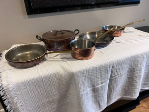 5 piece Copper Cookware Set (*all pots of lids- not shown)