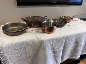 5 piece Copper Cookware Set (*all pots of lids- not shown)