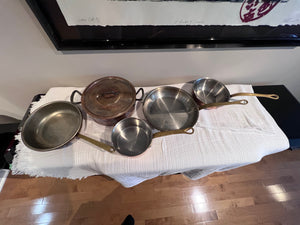 5 piece Copper Cookware Set (*all pots of lids- not shown)