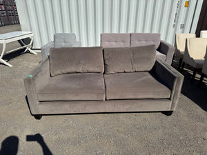 Grey Velvet Sofa