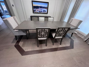 Ethan Allen Brycemoor Pedestal Table, 4 Grayson Dining Side Chairs, 2 Yves Dining Armchairs (*retail $14,640)