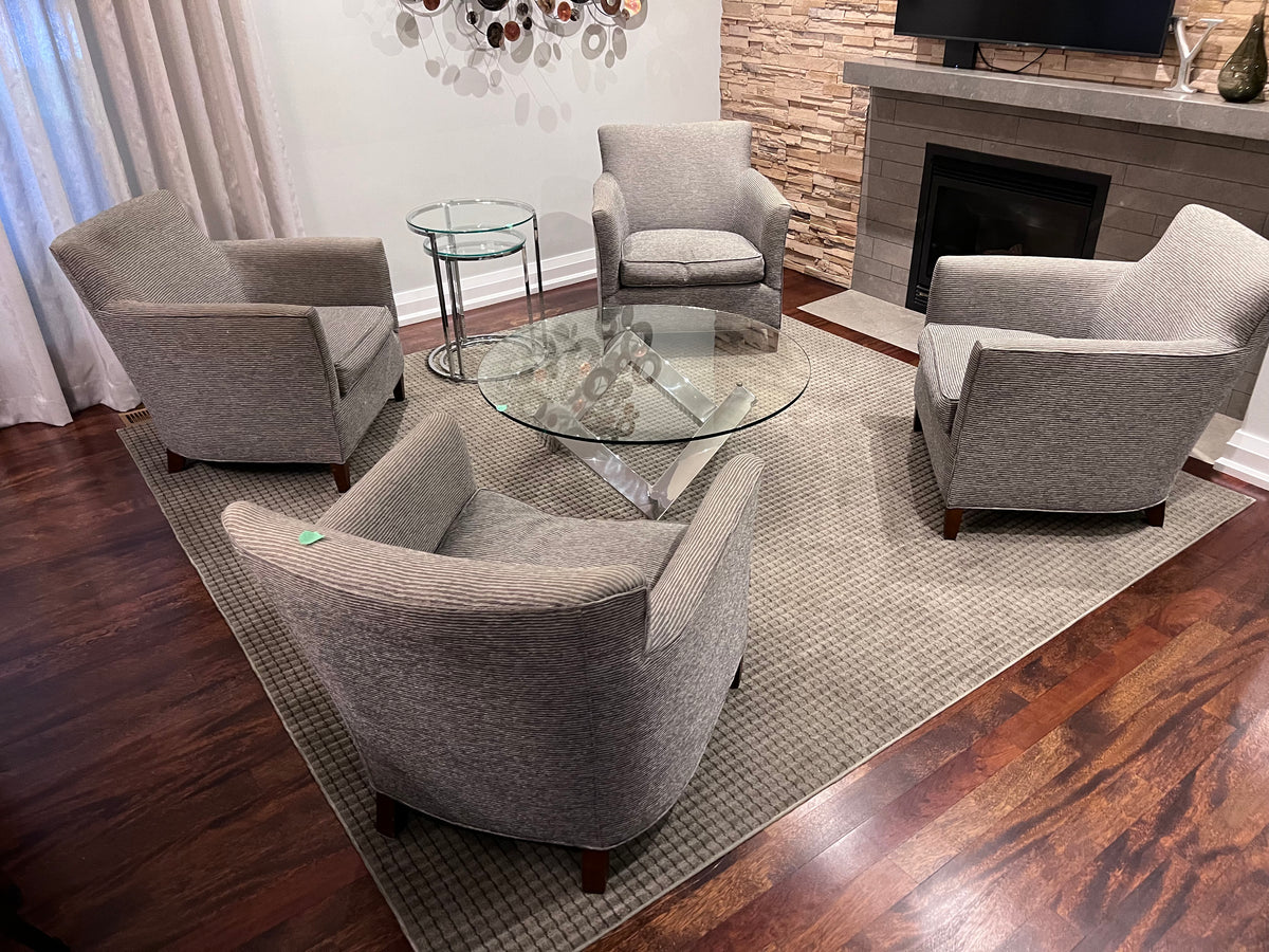 Vogel Grey Accent Armchair (*4 Available- Priced Per Chair)