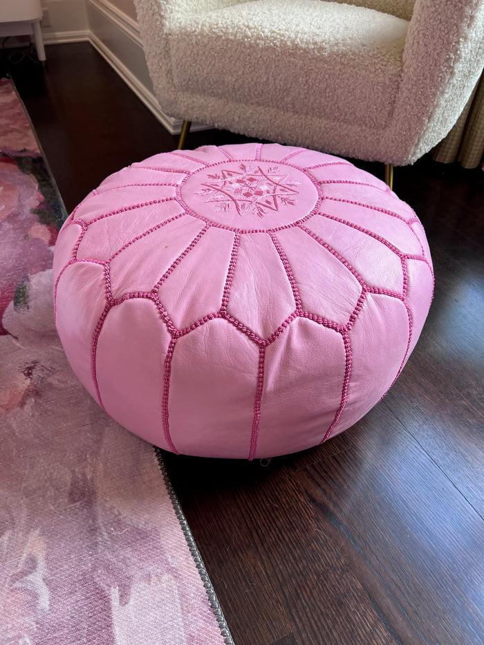 Renwil Julius Pink Pouf Ottoman, Model PF014 (*retail price $360)