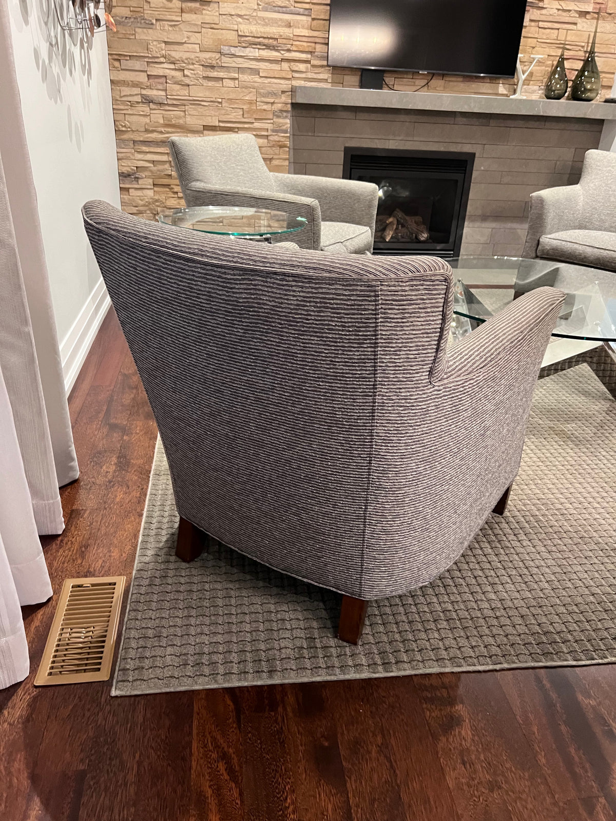 Vogel Grey Accent Armchair (*4 Available- Priced Per Chair)