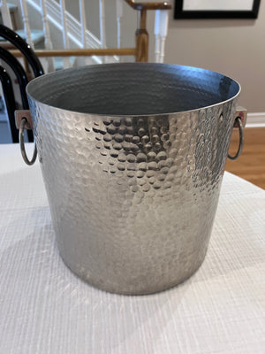 Hammered Stainless-Steel Champagne Bucket (Retail $129)