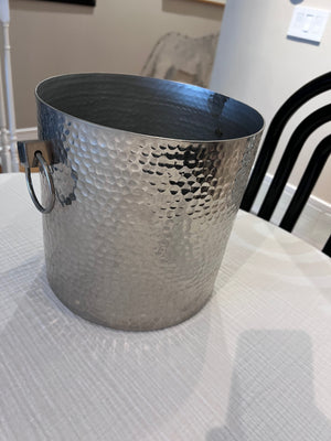 Hammered Stainless-Steel Champagne Bucket (Retail $129)