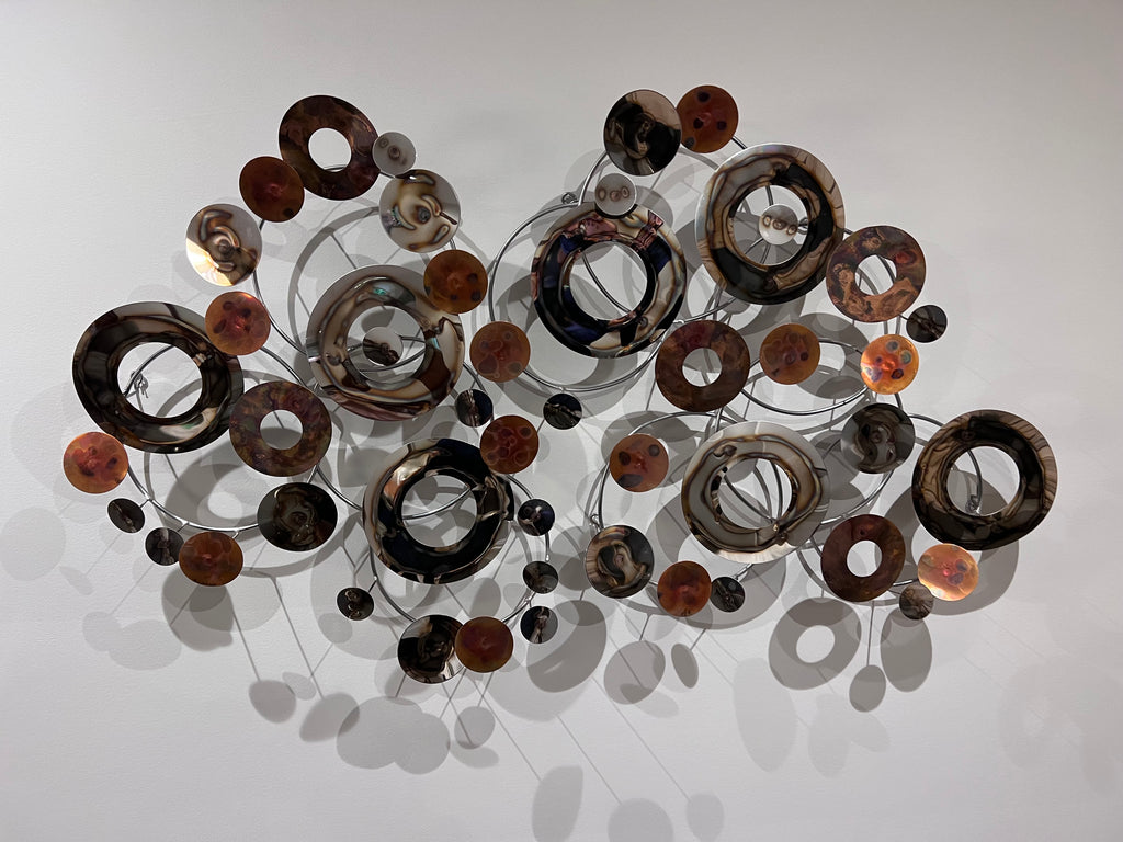 Curtis Jere Modern Circular Metal Wall Sculpture