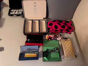 Women's Designer Frames + Travel Case Lot (Alain Mikli & Lindberg)