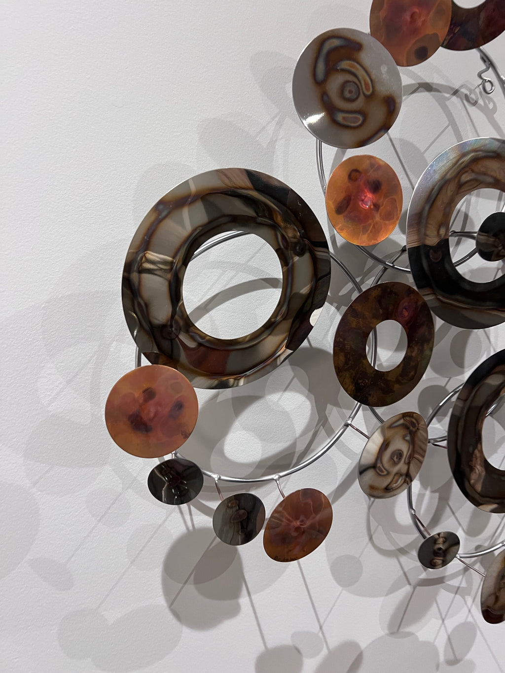 Curtis Jere Modern Circular Metal Wall Sculpture