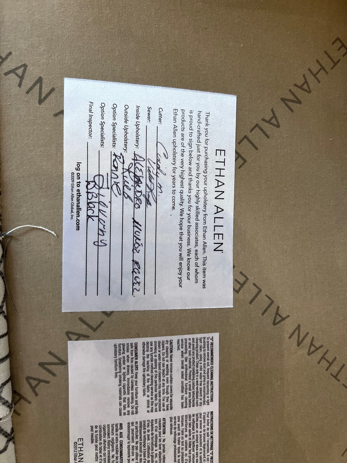Ethan Allen Wilder Wing Chair (*retail $3,150)