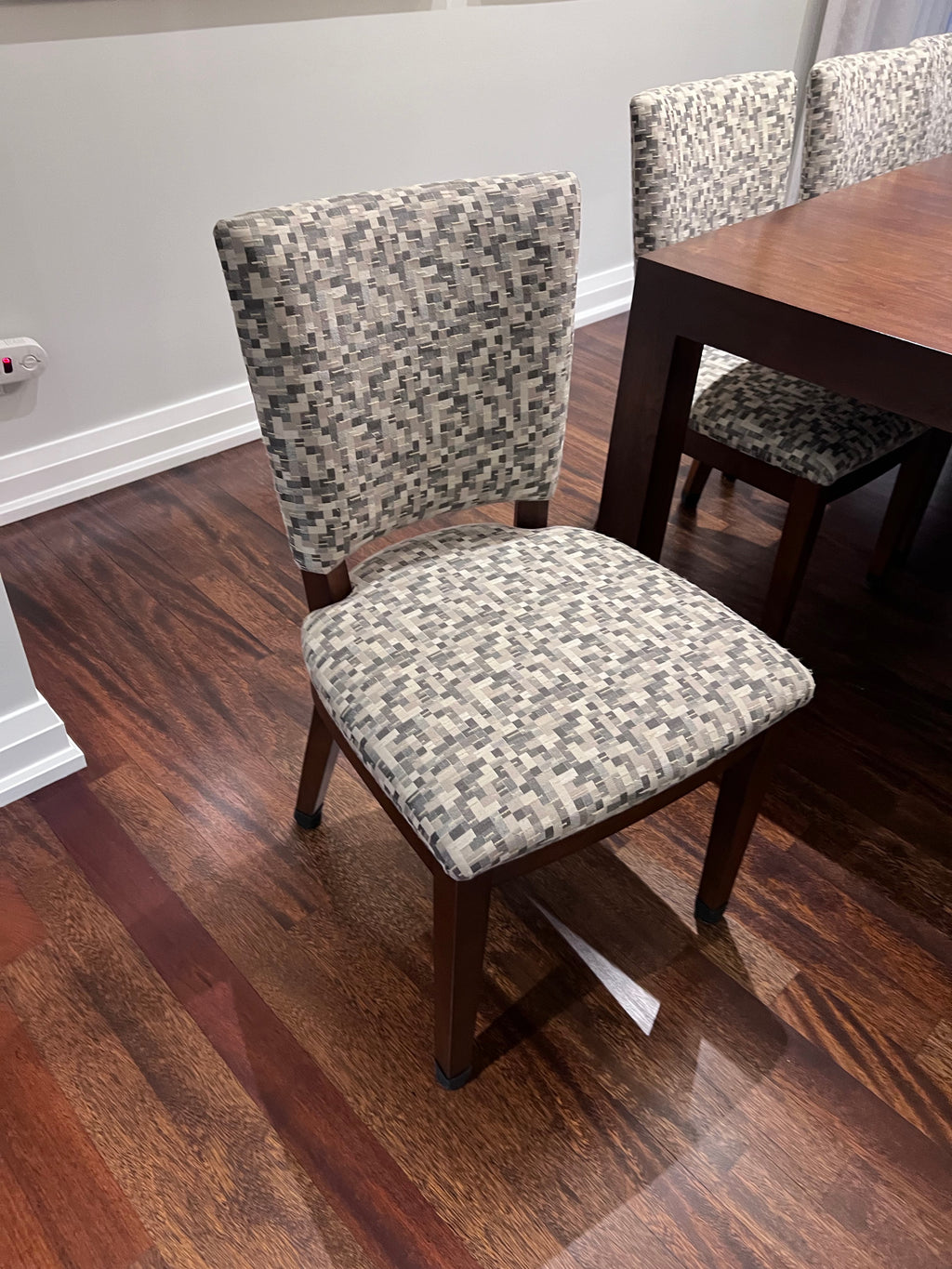 Parson Dining Table in Walnut + 8 Chairs from Cabinet Furniture (*retail $5,500+)