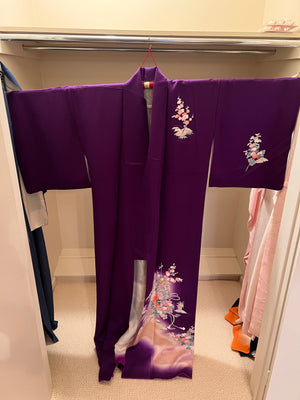 Women's Japanese Kimono- Semi-formal, Silk, Lined