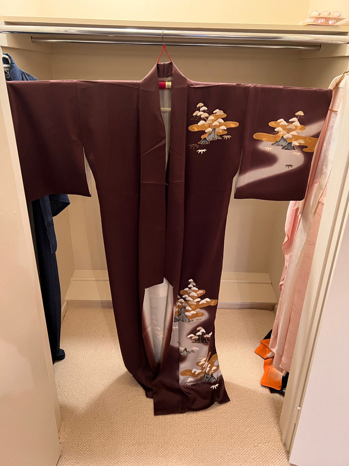 Women's Japanese Kimono- Semi-formal, Silk, Lined