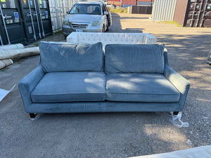 Dark Grey Velvet Sofa