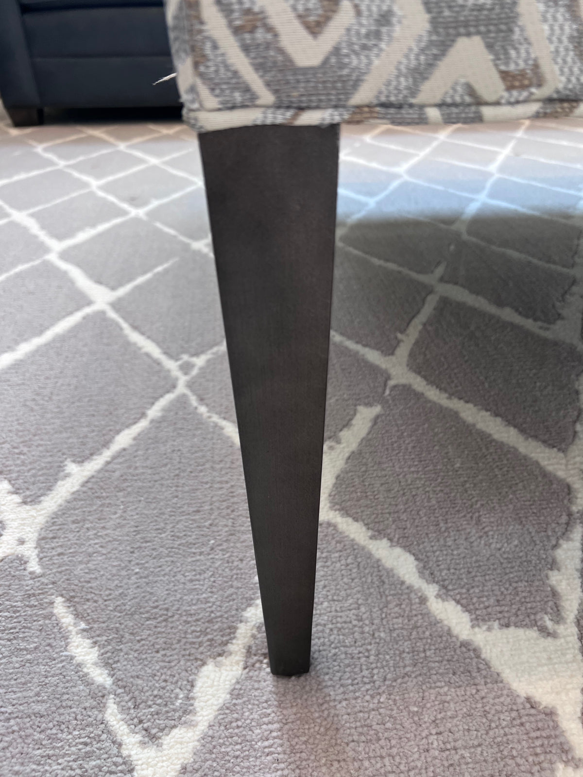 Ethan Allen Harbor Wood-Base Large Cocktail Ottoman (*retail $1,996)