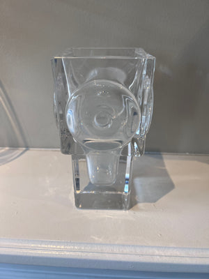 Glass Vase by Bengt Edenfalk for Skruf Sweden, 1960's