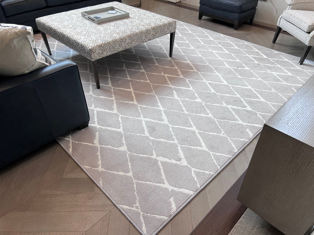 Ethan Allen Tracery Grey Rug 10x14 (*retail $7,536)