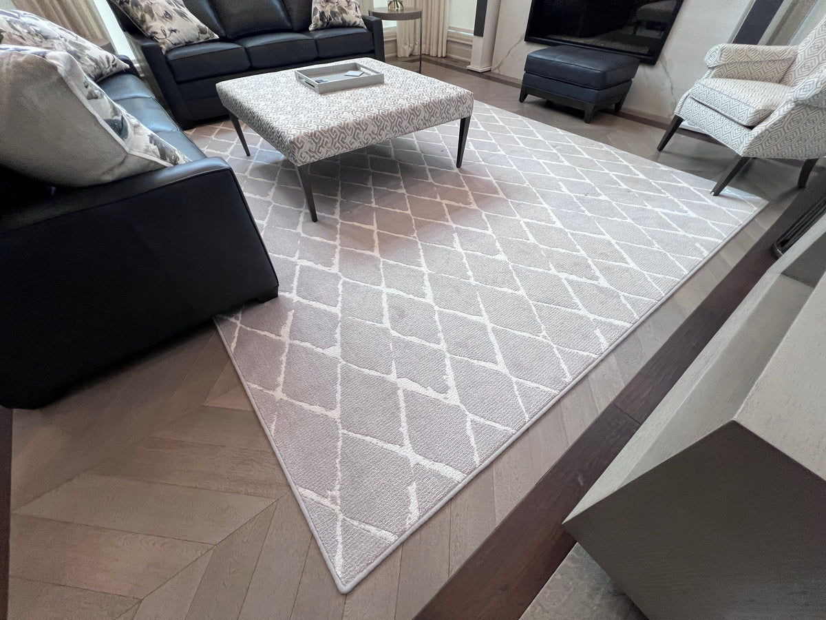 Ethan Allen Tracery Grey Rug 10x14 (*retail $7,536)